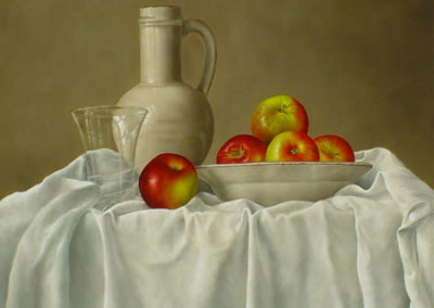 Apples in an Earthenware Bowl